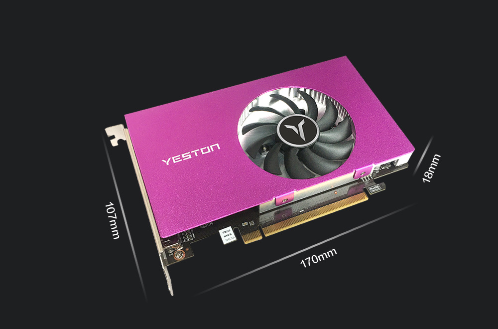 Yeston RX550-4G 4HDMI 多屏系列 GB